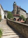 Switzerland / Suisse / Schweiz / Svizzera -  Fribourg / Freiburg: a short-cut - Escaliers du Court Chemin - Neuveville (photo by Christian Roux)