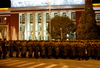 Dushanbe, Tajikistan: military parade in front of the building of the parliament of Tajikistan, Dusti square - photo by M.Torres