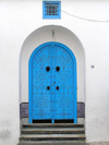 image of Tunisia - Sidi Bou Said: blue gate / door (photo by J.Kaman)