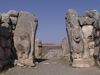 Turkey - Hattusa / Hattusha / Hattusas (Bogazkoy - orum province): ancient Hittite capital - the Lions' gate - Unesco world heritage site (photo by Alejandro Slobodianik)