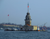 Istanbul, Turkey: Maiden's Tower - Kiz Kulesi - Tower of Leandros - islet and lighthouse in the Bosphorus, near skdar - photo by M.Torres