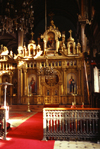 Istanbul, Turkey: iconostasis - interior of the cast iron church of St Stephen of the Bulgars - the Bulgarian Iron Church - cast in Vienna and designed by Armenian architect Hovsep Aznavur - Sveti Stefan Kilisesi - photo by S.Lund