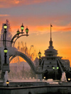 Turkmenistan - Ashgabat: Golden Age / Altyn Asyr Shopping Center - Fountains - photo by G.Karamyancr