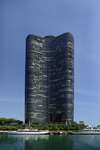 Chicago, Illinois, USA: the Lake Point Tower - architects John Heinrich and George Schipporeit, inspired by a Mies van der Rohes 1922 draft for a skyscraper in Berlin - North Lake Shore Drive - photo by C.Lovell