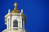 Boston, Massachusetts, USA: Massachusetts State House - Capitol - dome lantern topped with a gilded pine cone - photo by M.Torres