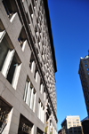 Boston, Massachusetts, USA: Rosalie K. Stahl Building - Tremont Street - office building faade and blue sky - photo by M.Torres