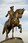 Boston, Massachusetts, USA: a statue of George Washington in the Boston Common - photo by C.Lovell