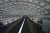 Washington, D.C., USA: Dupont Circle metro station - underground subway station with concrete construction - Metrorail Red Line - photo by C.Lovell