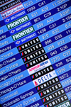 Denver, Colorado, USA: Denver International Airport - departures board - mostly domestic flights leave from the third largest international airport in the world - DIA - IATA code DEN - photo by M.Torres