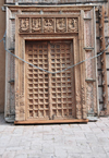 Santa F, New Mexico, USA: Indian doors - carved wood work - for sale at Seret & Sons - photo by M.Torres