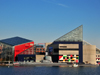 Baltimore, Maryland, USA: USS Torsk submarine docked in front of the National Aquarium - Pier 4 - Inner Harbor - photo by M.Torres