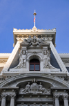 Philadelphia, Pennsylvania, USA: City Hall - roof detail and faade decoration - designed by Scottish architect John McArthur, Jr - Second Empire style - photo by M.Torres