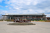 Little Rock, Arkansas, USA: Heifer International headquarters - Hiefer Village sign with logo - built on a reclaimed industrial brownfield - Heifers for Relief - giving animals - photo by M.Torres