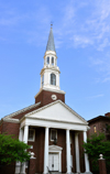 Wilmington, Delaware: the red-brick First and Central Presbyterian Church with its tetra-style portico - photo by M.Torres