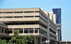 Louisville, Kentucky, USA: Louisville Hall of Justice - 6th and Jefferson - concrete building looking like a public garage - photo by M.Torres