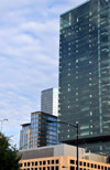 Charlotte, North Carolina, USA: 1 Bank of America Center, part of the Bank of America Plaza complex - architects Perkins & Will - modernism - North College Street - photo by M.Torres