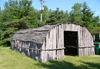 Oneida Nation (Wisconsin): traditional dwelling, quonset style - Oneida Nation Museum - Indian Reservation - photo by G.Frysinger