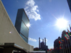 Manhattan (New York City): United Nations building and the sun (photo by M.Bergsma)