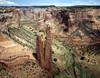 USA - Canyon de Chelly National Monument - Navajo Nation (Arizona): Spider Rock - stone column - 800 feet sandstone spire - junction of Canyon de Chelly and Monument Canyon - seen from South Rim Drive - photo by J.Fekete