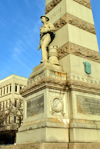 USA - New London, Connecticut: Soldier's memorial - statue to the sailors - photo by G.Frysinger