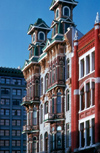 San Diego (California): historic building in downtown San Diego Gaslight District - photo by J.Fekete