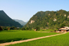 Ba Be National Park - vietnam: small house in the middle of a rice field - photo by Tran Thai