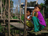 Viet Nam - Mekong river: children on an improvised pier (photo by M.Samper)