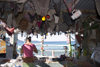 Tortola: famous Ocean Bar in the British Virgin Islands where patrons take off underwear and hang up in the bar rafters - photo by D.Smith