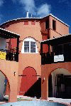 British Virgin Islands - Tortola: Road Town - Red Tower at Mill Mall (photo by M.Torres)