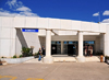 Victoria Falls, Matabeleland North, Zimbabwe: Victoria Falls Airport - the terminal - domestic flights entrance - photo by M.Torres